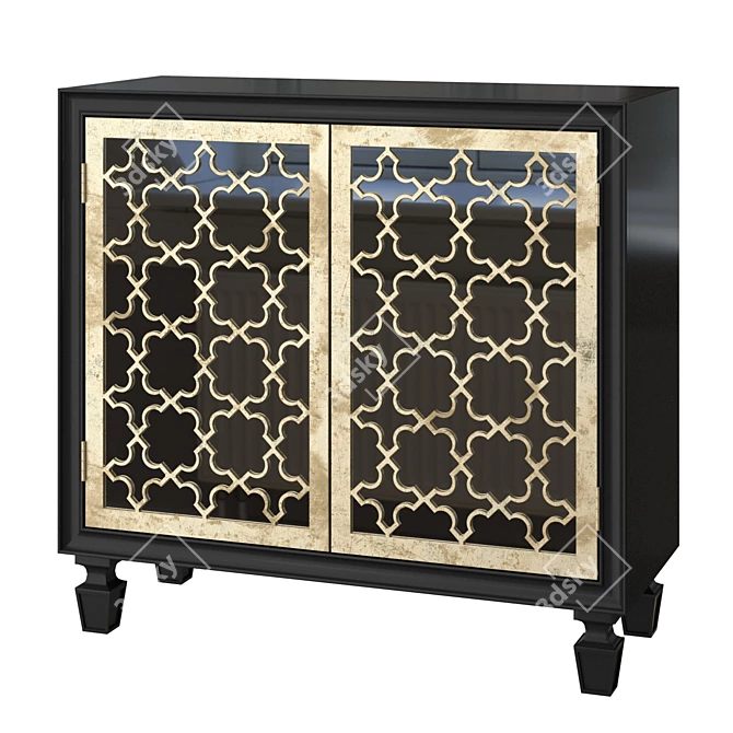 Sleek Franzea Chest of Drawers 3D model image 1