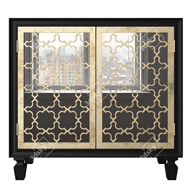 Sleek Franzea Chest of Drawers 3D model image 2