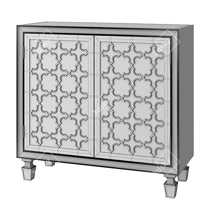 Sleek Franzea Chest of Drawers 3D model image 3