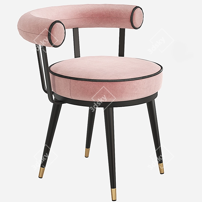 Elegant Eichholtz VICO Dining Chair 3D model image 12