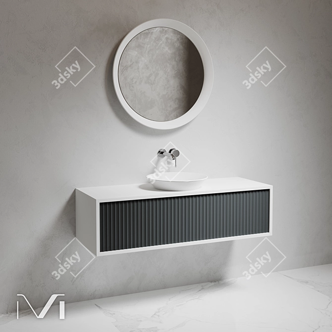 Ultra-modern Console Sink by VIVOMOBILI 3D model image 4