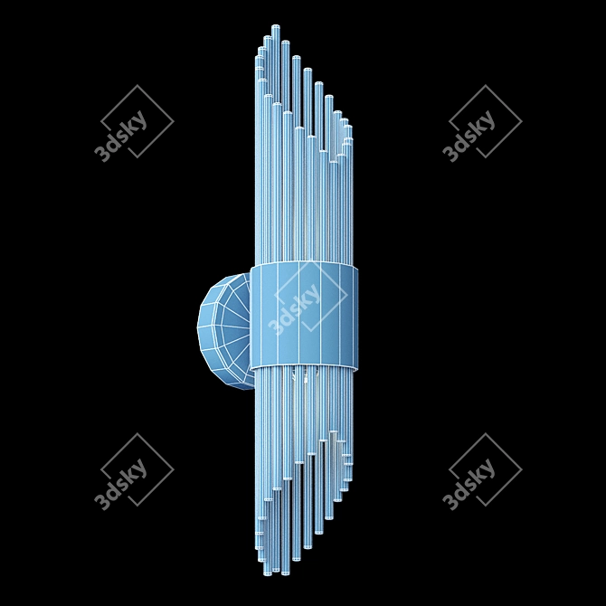 Elegant Bacaen Wall Lamp 3D model image 2