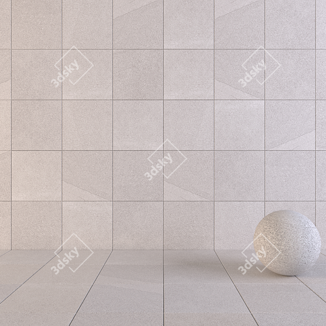 Flaviker River Moon: Contemporary Multi-Texture Floor 3D model image 1