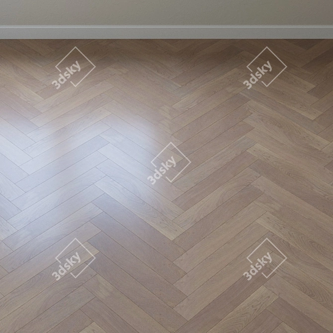 Karelia Oak Stone Gray Parquet 3D model image 4
