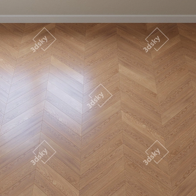 Karelia Oak Tender White Parquet 3D model image 3