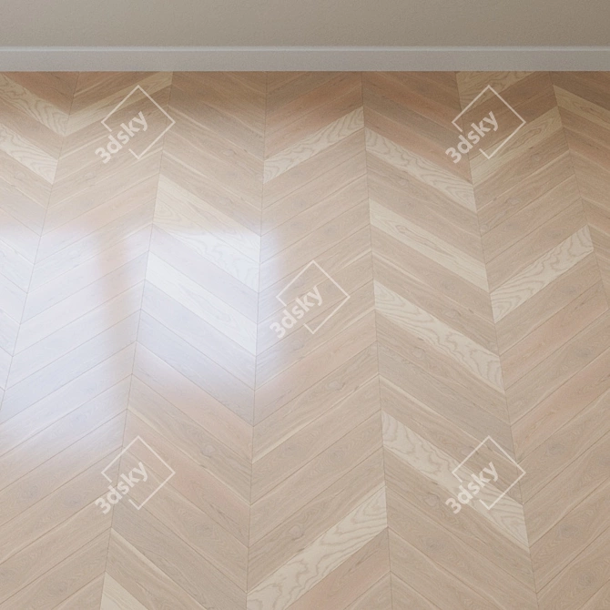 Elegant Karelia Ash Parquet 3D model image 3