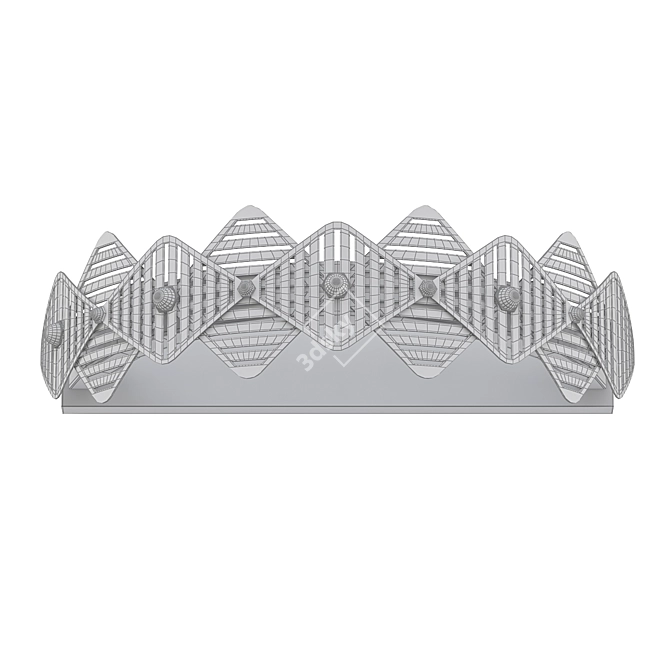 Modern LED Wall Light 3D model image 2