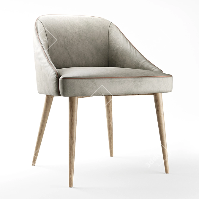 Sleek Sally Chair: Modern Style 3D model image 1