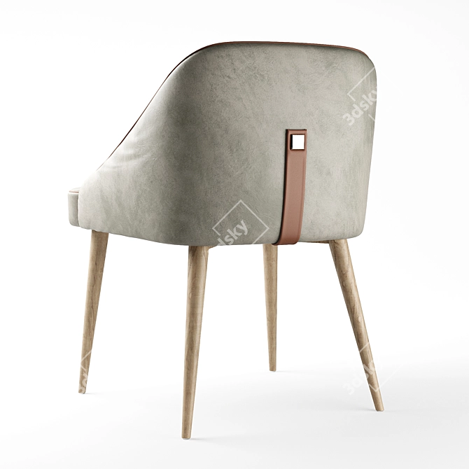 Sleek Sally Chair: Modern Style 3D model image 2