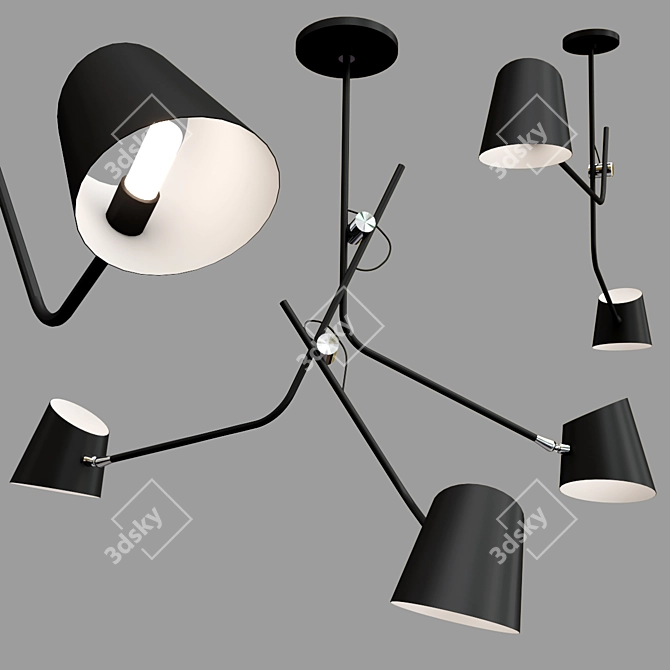 Elegant HARTAU Pendant Lights 3D model image 1