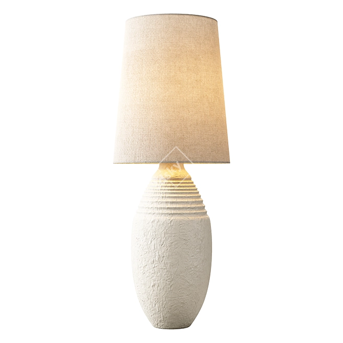 Terracotta Glow Table Lamp: Zara Home 3D model image 2