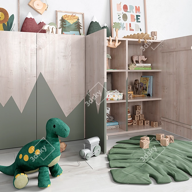 Title: Creative Kids Room Decor Set 3D model image 4