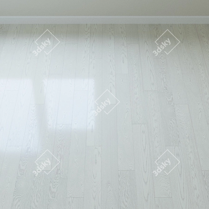 Electric Light Oak Parquet Board 3D model image 2