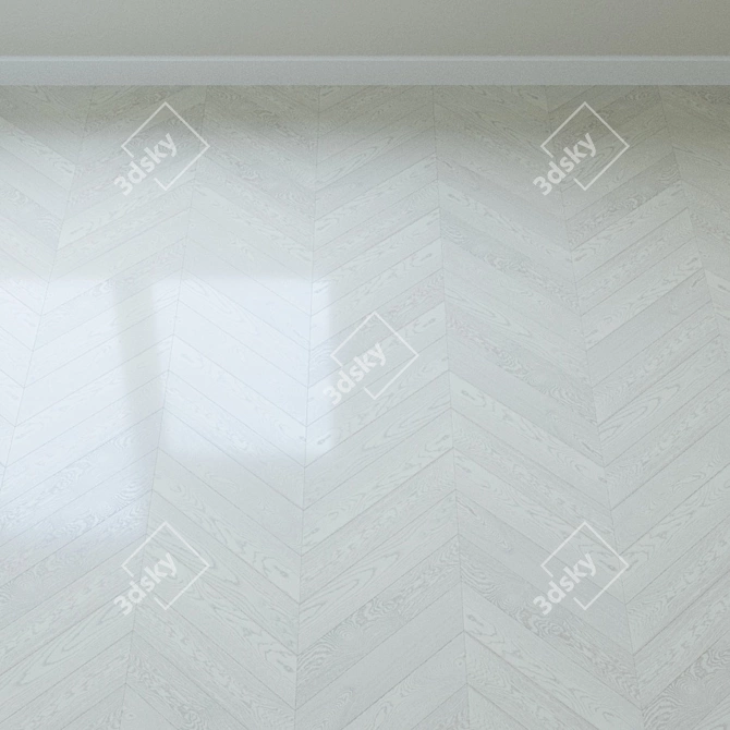 Electric Light Oak Parquet Board 3D model image 3