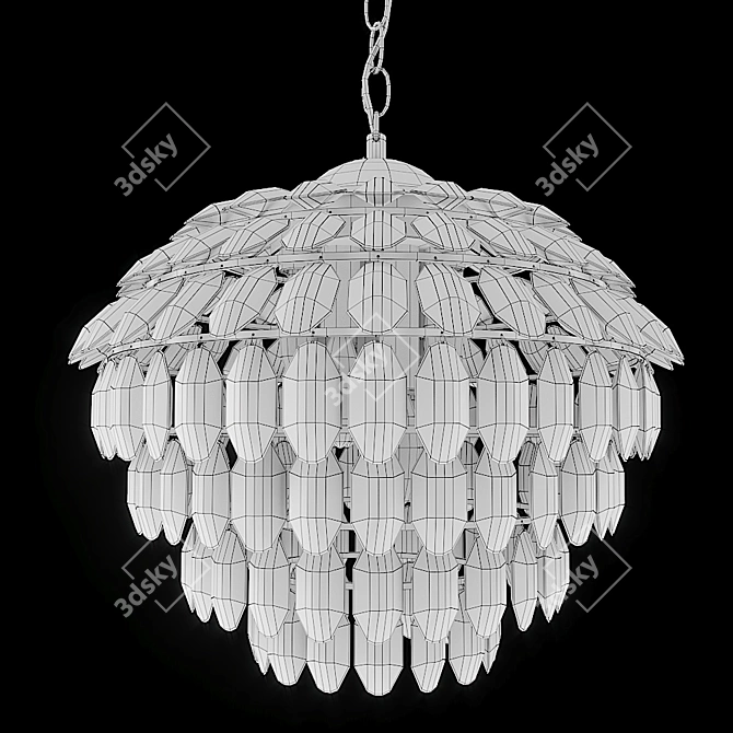Modern Suspended Light Fixture: Wertmark Ludgera 3D model image 1