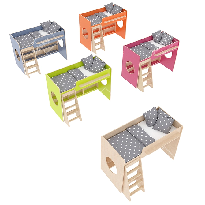 Legenda K26+LP25 Modular Kids Bed 3D model image 3