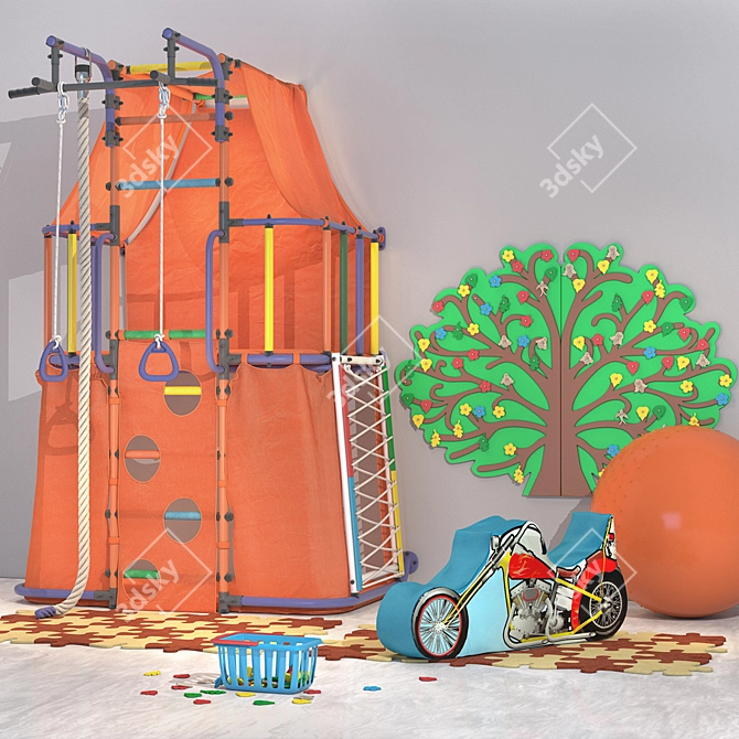 DSK Indigo Modular Children's Play System 3D model image 1