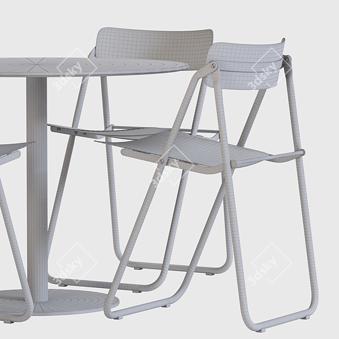 Elegant Café Table 3D model image 5