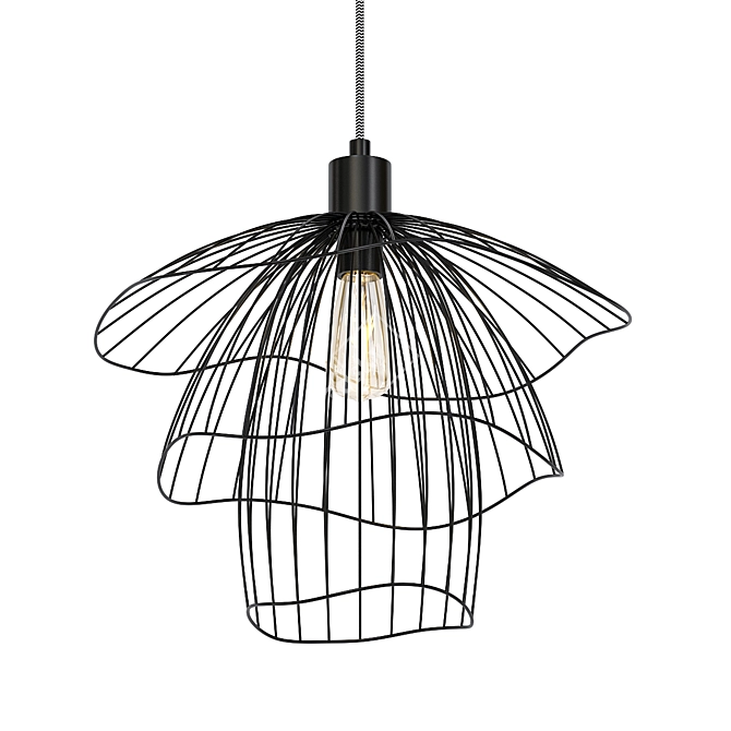 Title: Mody Scandinavian Mesh Pendant 3D model image 1