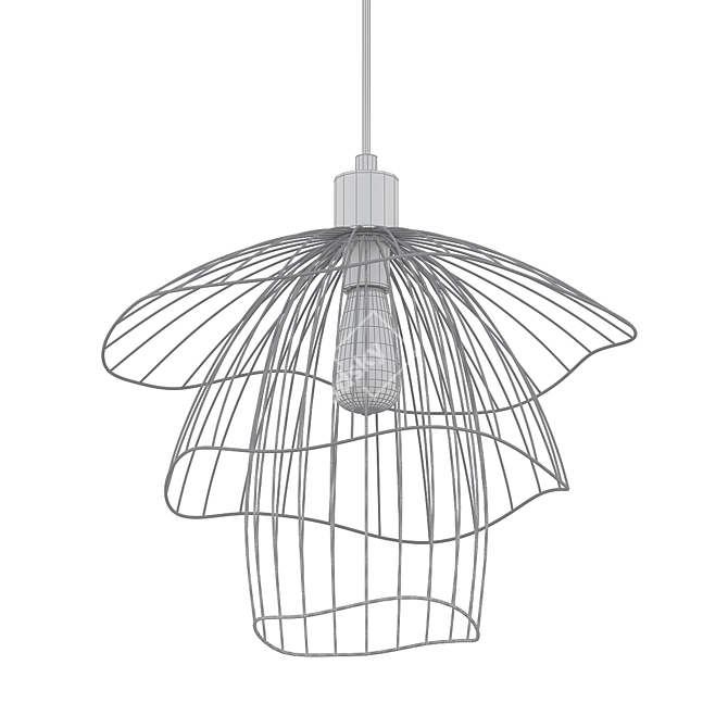 Title: Mody Scandinavian Mesh Pendant 3D model image 2