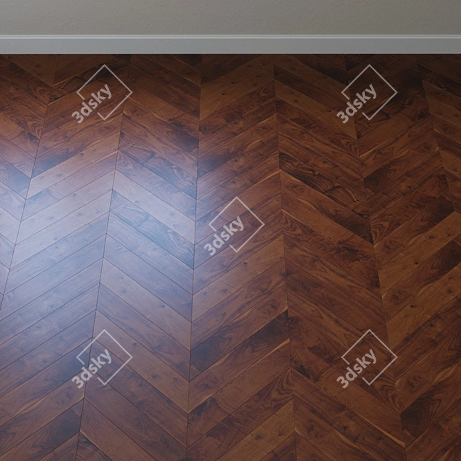 Walnut Story Spirit Parquet Board 3D model image 3