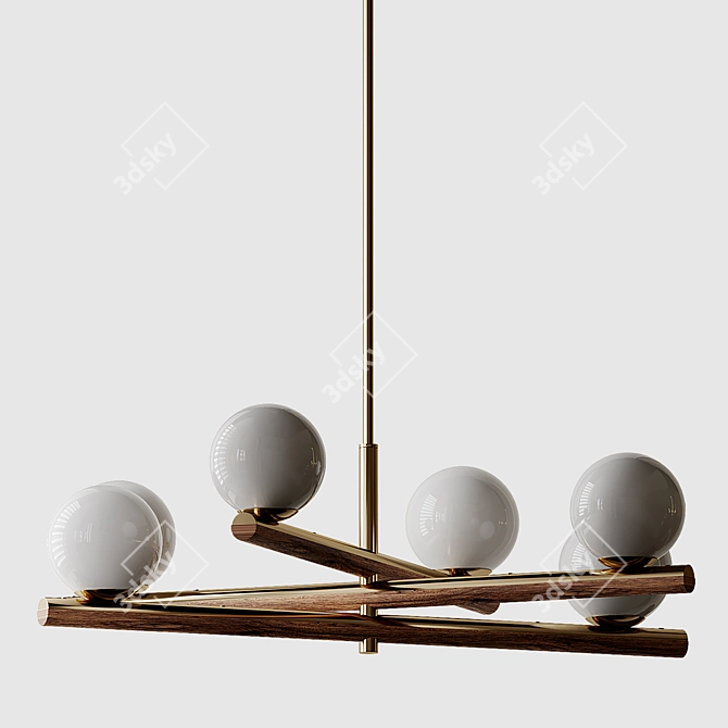 Elegant Tanner Chandelier: Enhance Your Space 3D model image 3