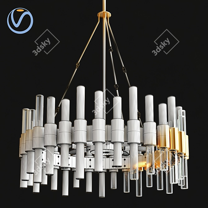 Arteriors Haskell Small Pendant Light 3D model image 2