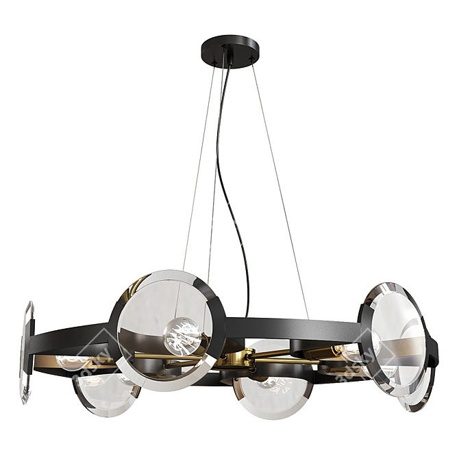 Elegant Amari Chandelier 3D model image 1