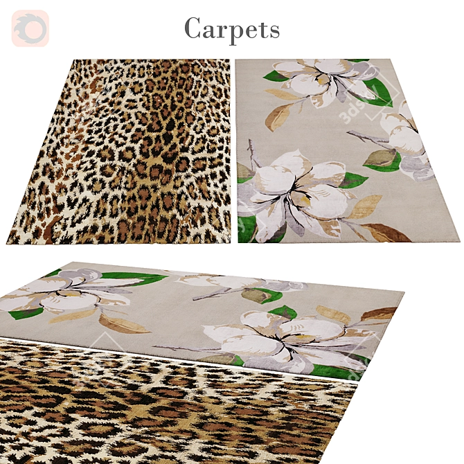 Polys: 3 888 | Vets: 4 004 | Unique Rug 3D model image 1