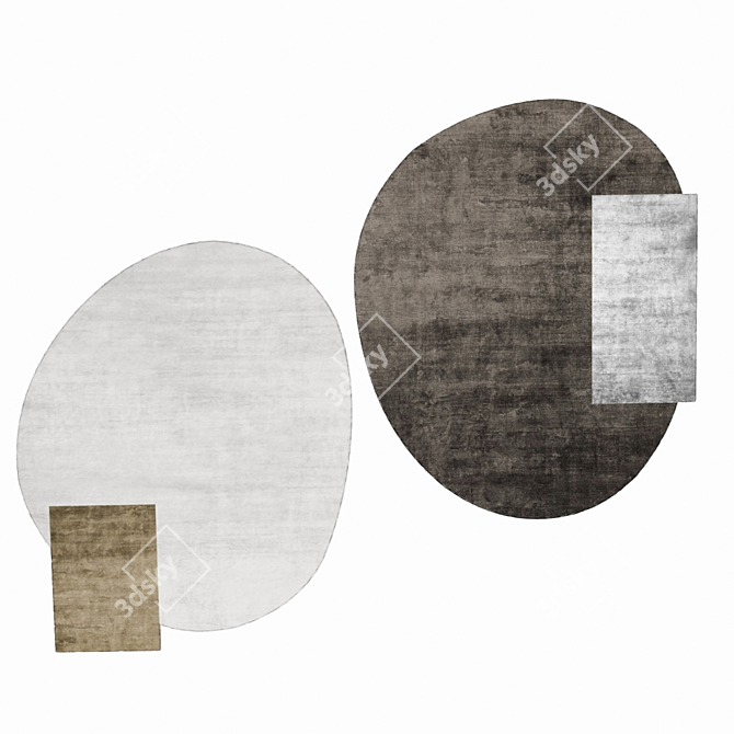 Elegance Collection: CELLERE Rug 3D model image 1