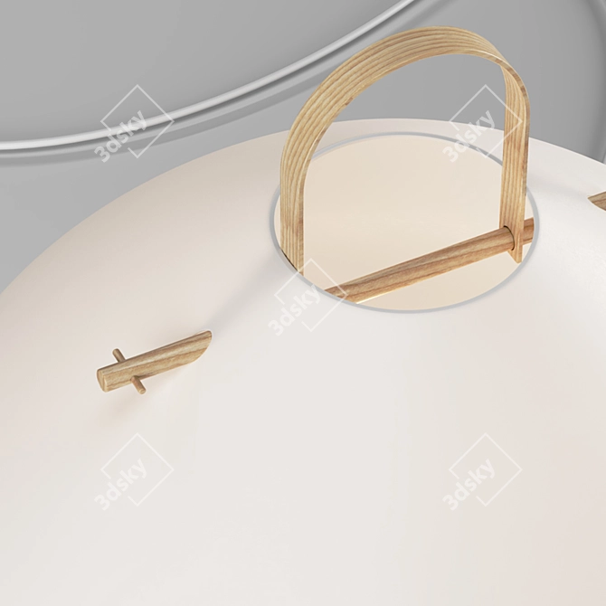 Zelma AM.PM Lamp Stand - White 3D model image 3