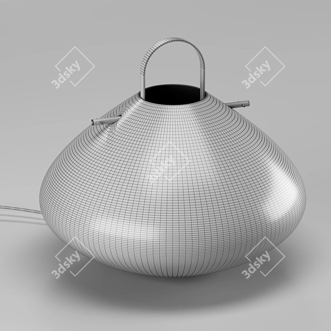 Zelma AM.PM Lamp Stand - White 3D model image 4