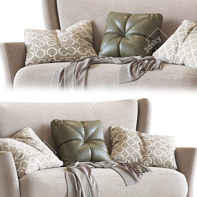 Modern Clara Sofa: Stylish Comfort for Any Room 3D model image 3