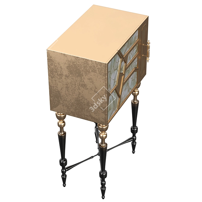 Daring Bijoux Bar Cabinet 3D model image 3