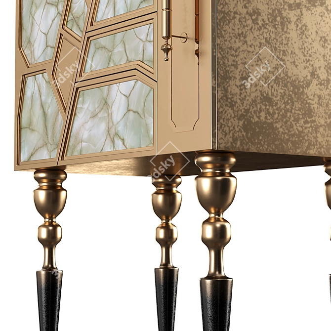 Daring Bijoux Bar Cabinet 3D model image 4