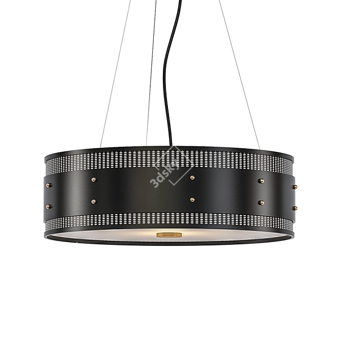 Industrial Mesh Pendant Light: Bunk 3D model image 1