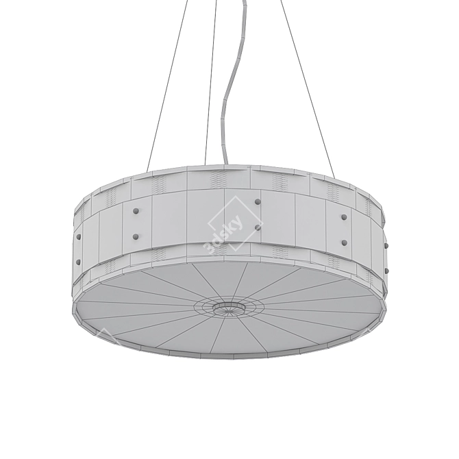 Industrial Mesh Pendant Light: Bunk 3D model image 2