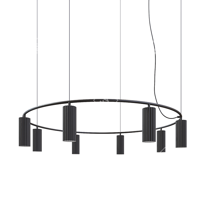 Sophisticated Elegance: Donna P XL Chandelier 3D model image 1