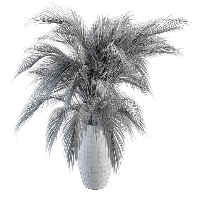Tropical Oasis Indoor Plant Set 3D model image 5