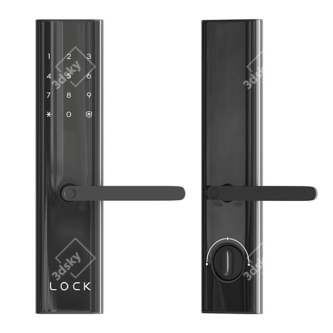 Smart Lock: Secure Your Door 3D model image 1