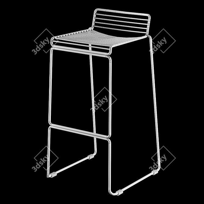 HAY HEE Bar Stool - Sleek and Stylish Seating Solution 3D model image 4