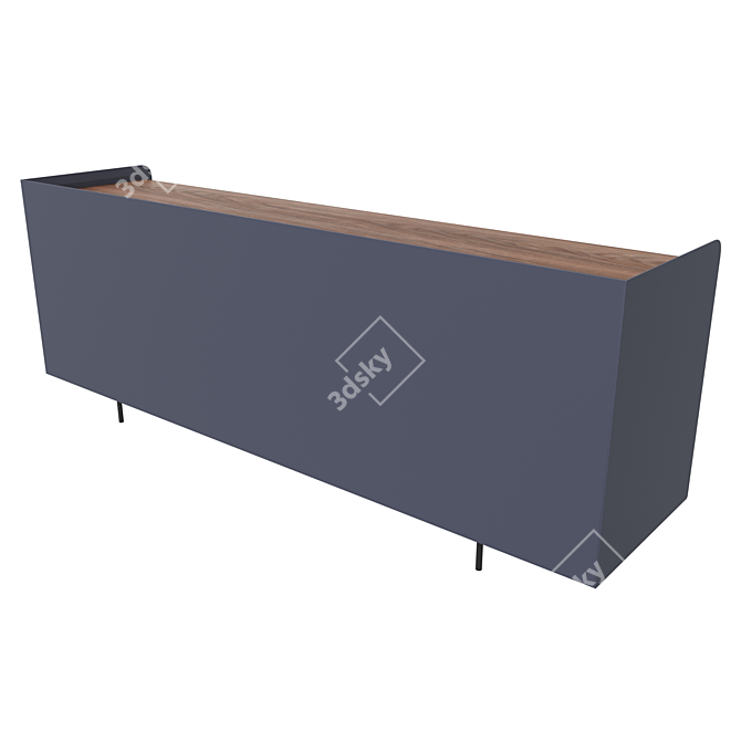 Elegant Elias Dresser: Stylish Storage Solution 3D model image 3