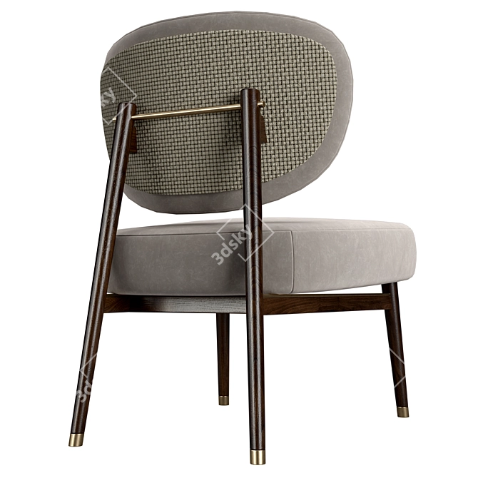 Luxury Velvet Hydra Chair 3D model image 4