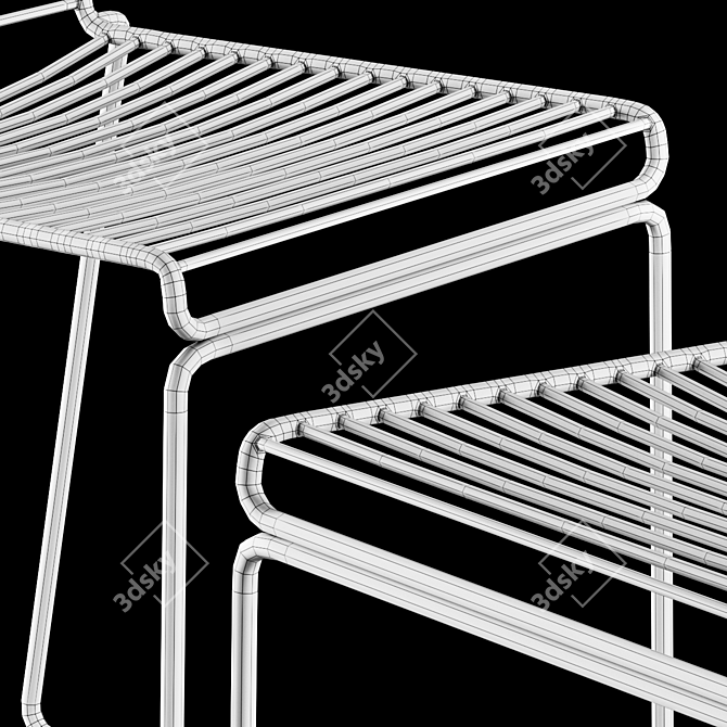 HAY HEE Modern Dining Chair 3D model image 5