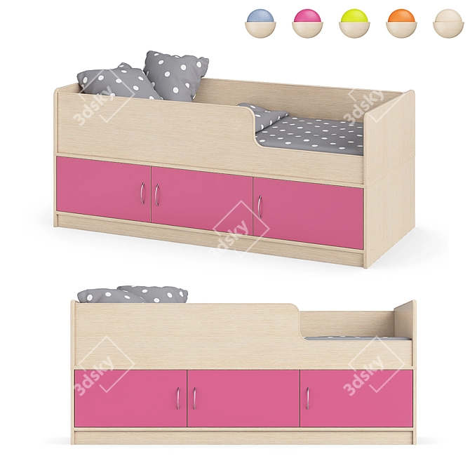 Legenda K35 Kids Bed 3D model image 7