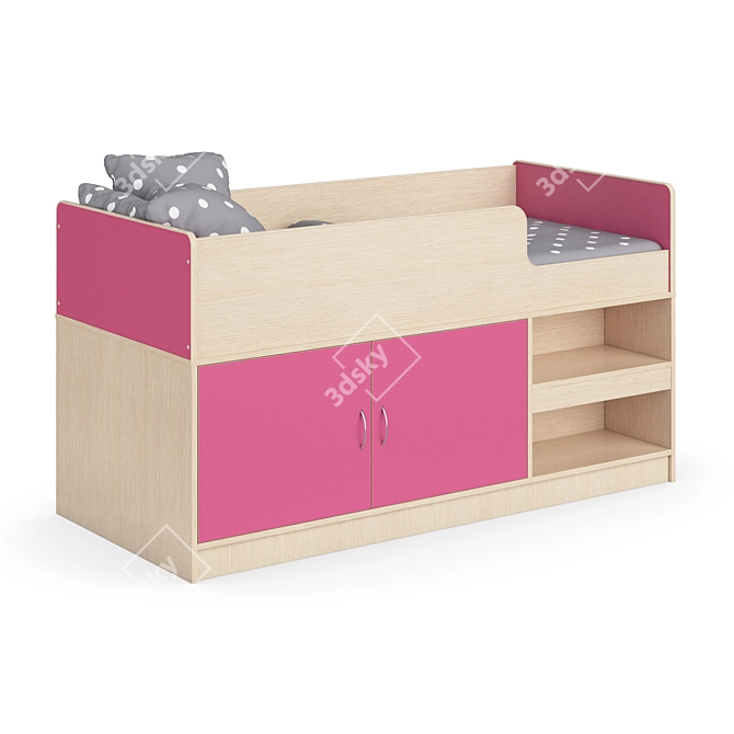Stylish Legenda K39 Kids Bed 3D model image 1