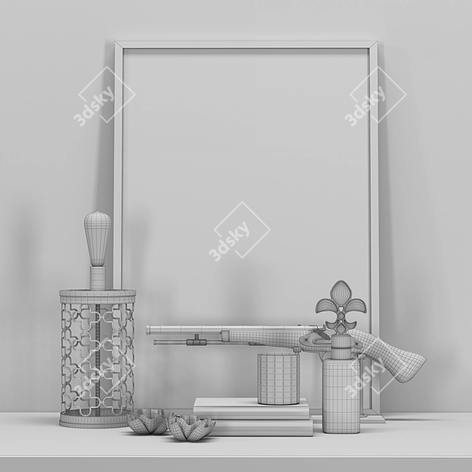 Elegant Home Decor Set 03 3D model image 4