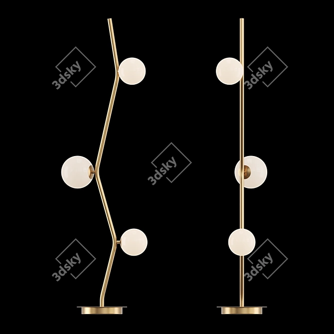 Elegant Mathia FL Lamp: Modern Design 3D model image 2