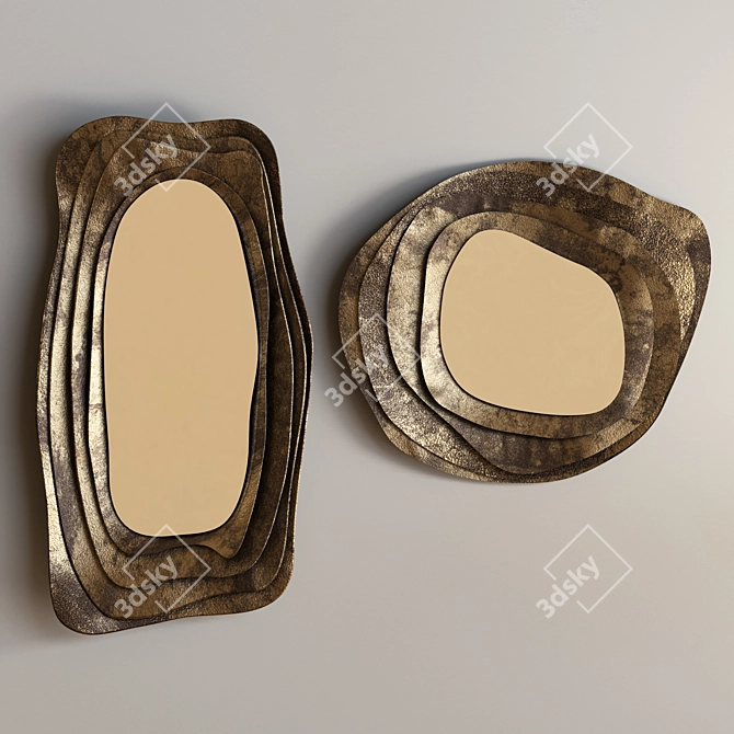 Reflections of Elegance: Kumi Mirror 3D model image 2