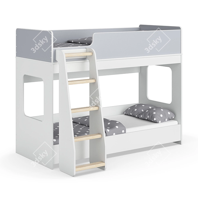 Legenda K42D + LP42A Modular Children's Bed 3D model image 1